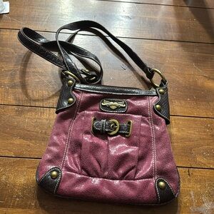 Kathy Van Zeeland Small Magenta Cross Body Purse